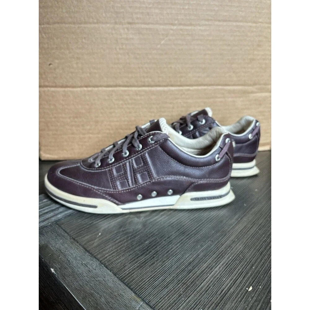 Helly Hansen Sneakers Shoes Women 9.5 Brown Leather HH Walking Non Marking